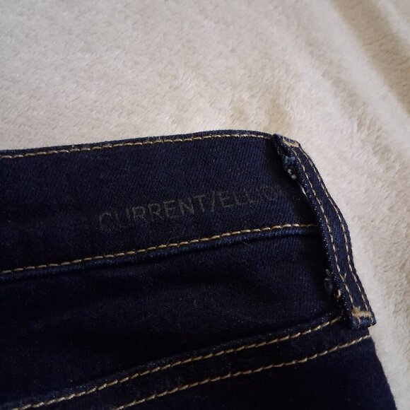 Current/Elliot x Hatch Size 27 The Maternity Stiletto Serenity Dark Wash Jeans - Picture 10 of 14